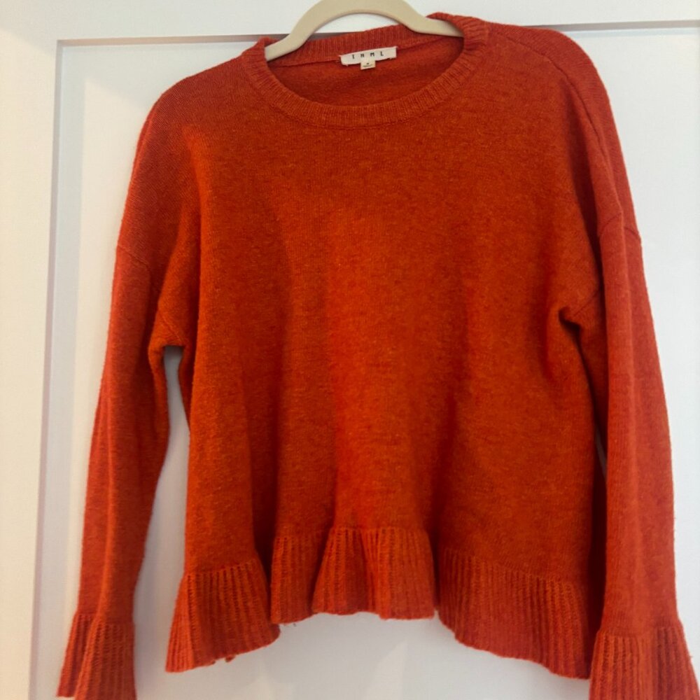 Gorgeous Burnt Orange Wool Sweater